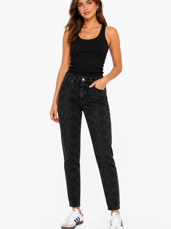 Sun-deh Denim - 30. Sun-Deh Patterned Skinny Jeans | 0 | Navy